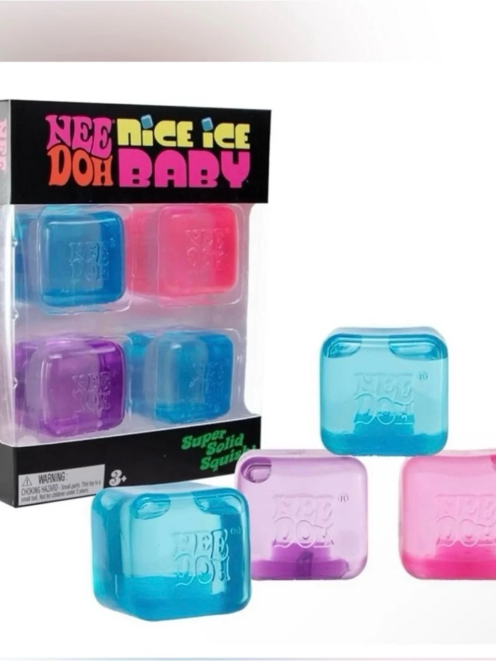 Authentic NEEDOH Nice Ice Baby 4,Mini Cubes Blue, Purple, Pink 💙💜🩷 NEW